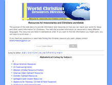 Tablet Screenshot of missionresources.com